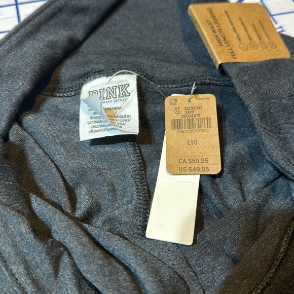 Victoria’s Secret “Pink” High Waist Full length Legging. Women’s size Large. NWT - Picture 5 of 9